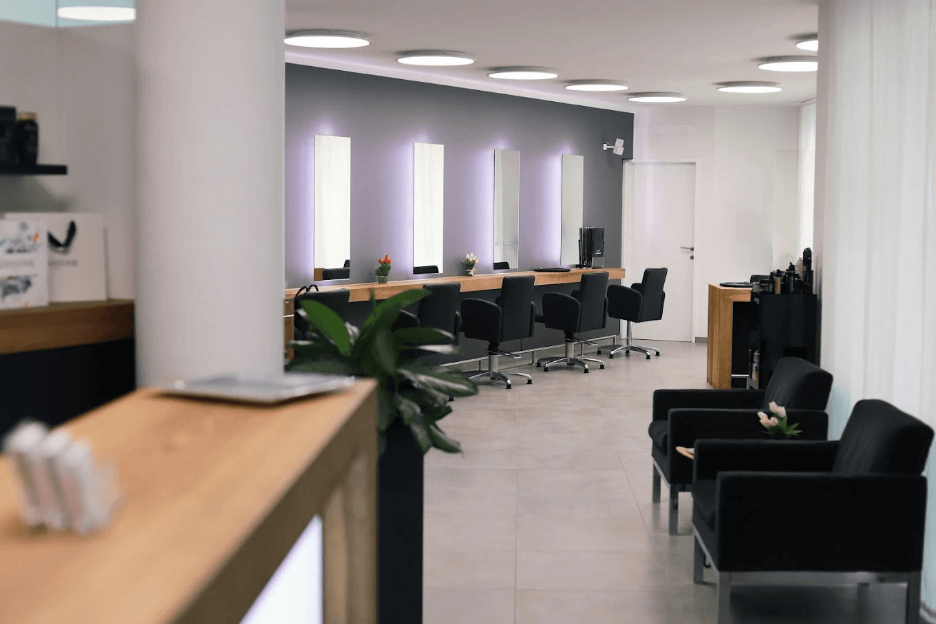 Innenansicht des Hairline Salons